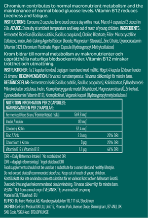 BeaT-2 Blood Sugar Support Supplement - Glucose Balance